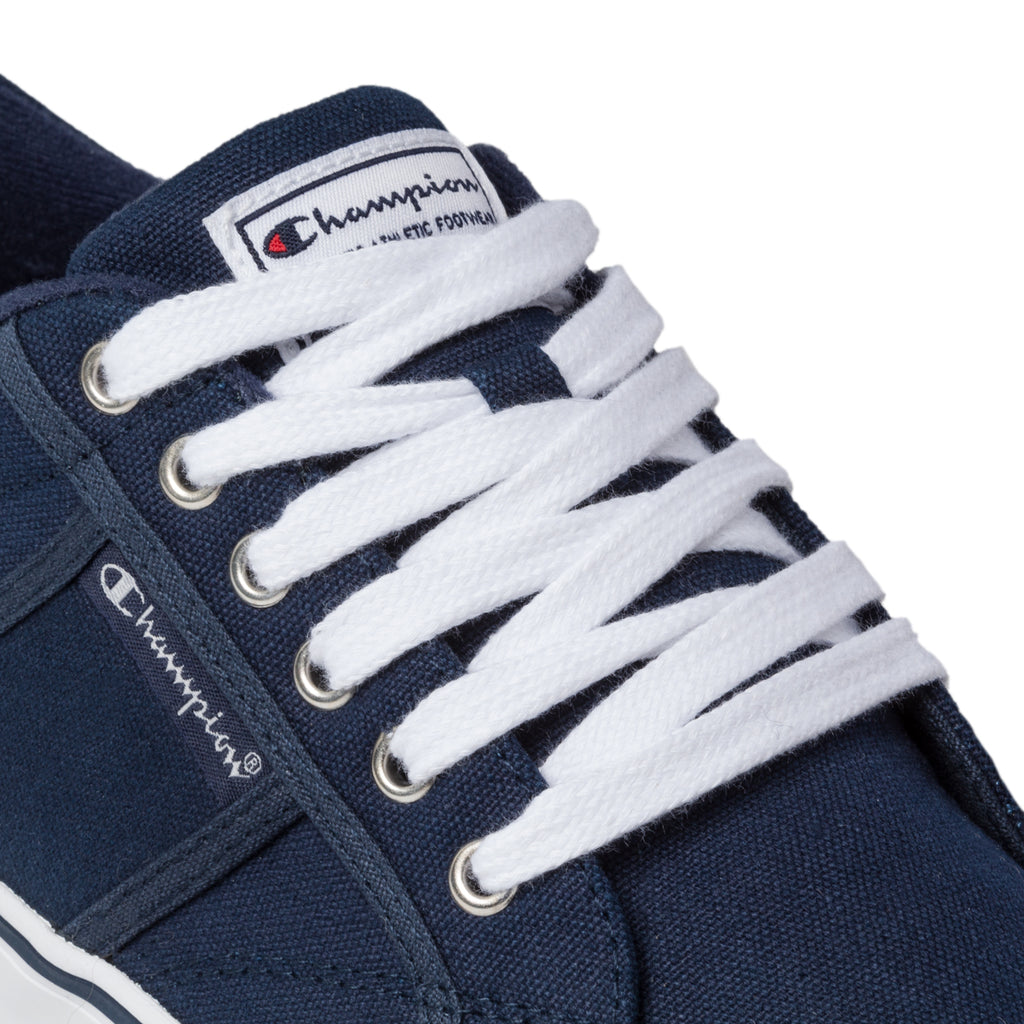 Sneakers blu in canvas con logo laterale Champion Placard