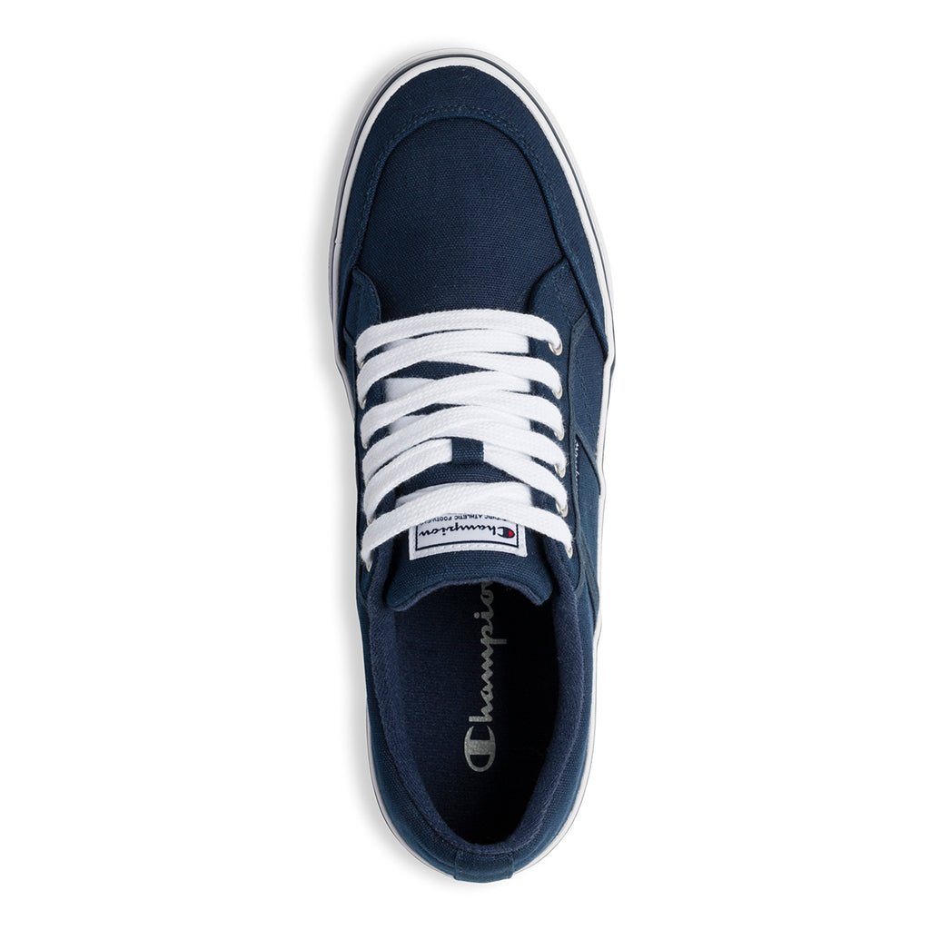 Sneakers blu in canvas con logo laterale Champion Placard