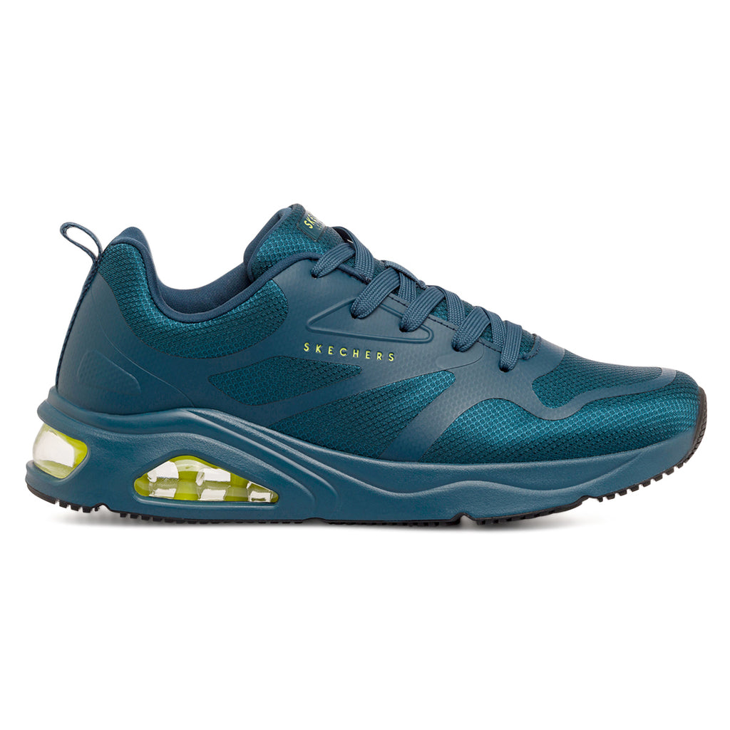 Sneakers blu da uomo con suola ad aria Skechers Tres-Air Uno - Modern Aff-Air