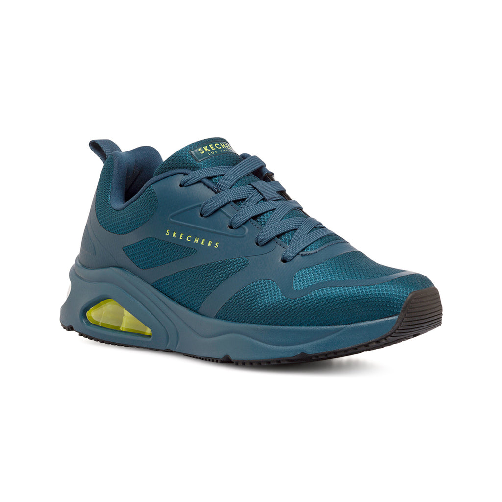 Sneakers blu da uomo con suola ad aria Skechers Tres-Air Uno - Modern Aff-Air