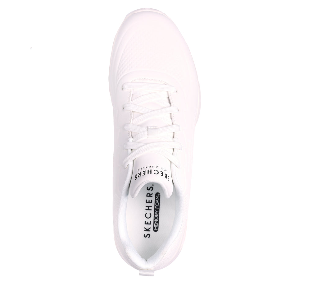 Sneakers bianche da uomo con sottopiede Memory Foam Skechers Uno Lite