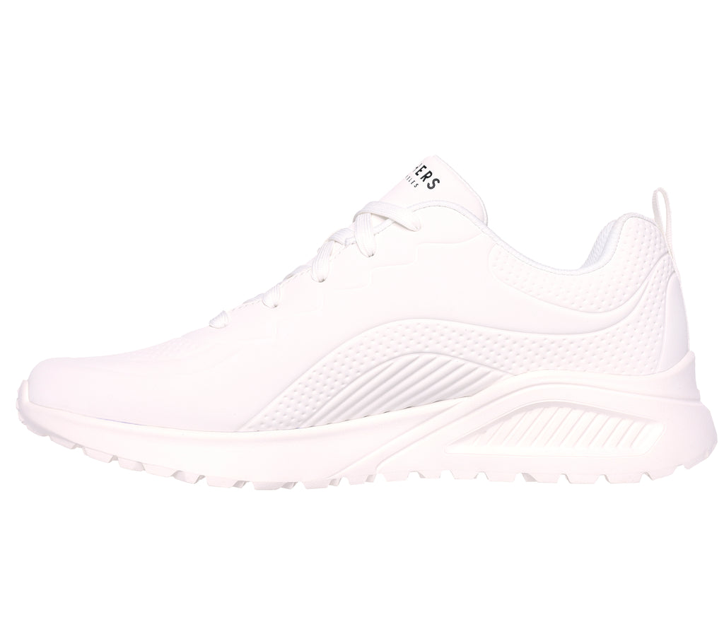 Sneakers bianche da uomo con sottopiede Memory Foam Skechers Uno Lite