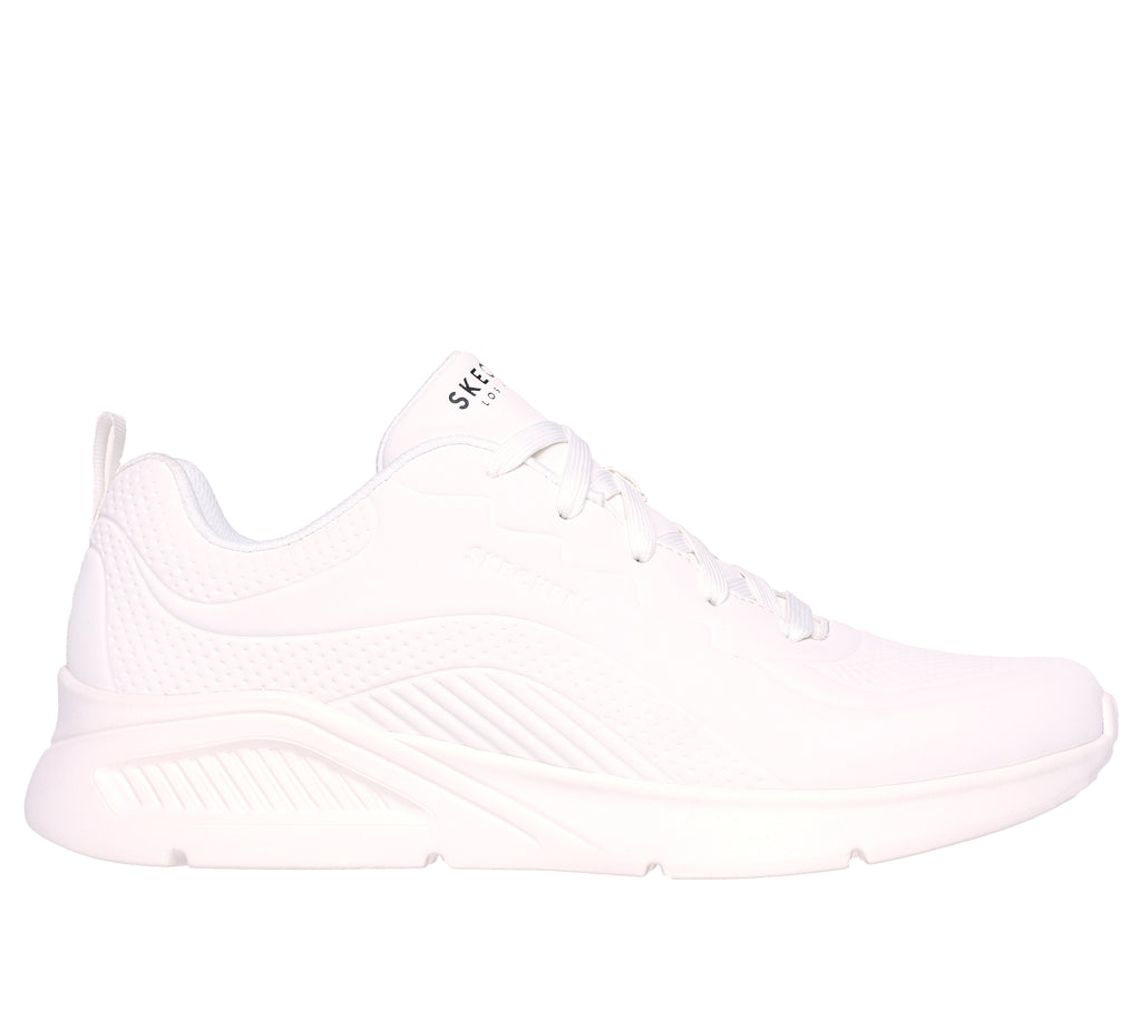 Sneakers bianche da uomo con sottopiede Memory Foam Skechers Uno Lite