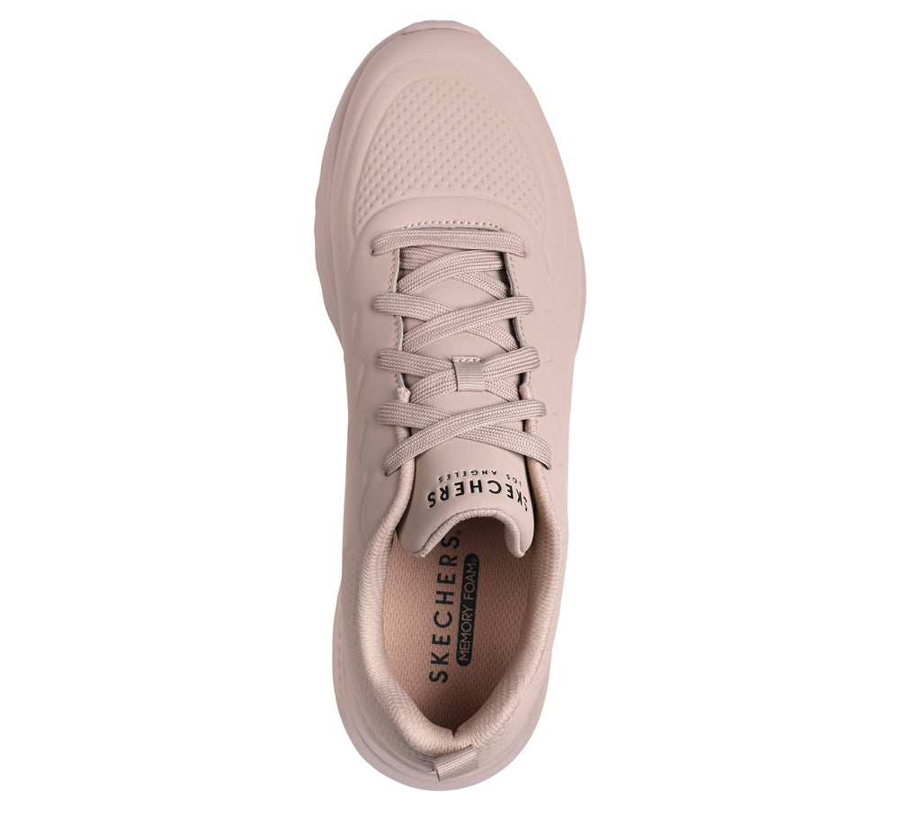 Sneakers beige da uomo con sottopiede Memory Foam Skechers Uno Lite