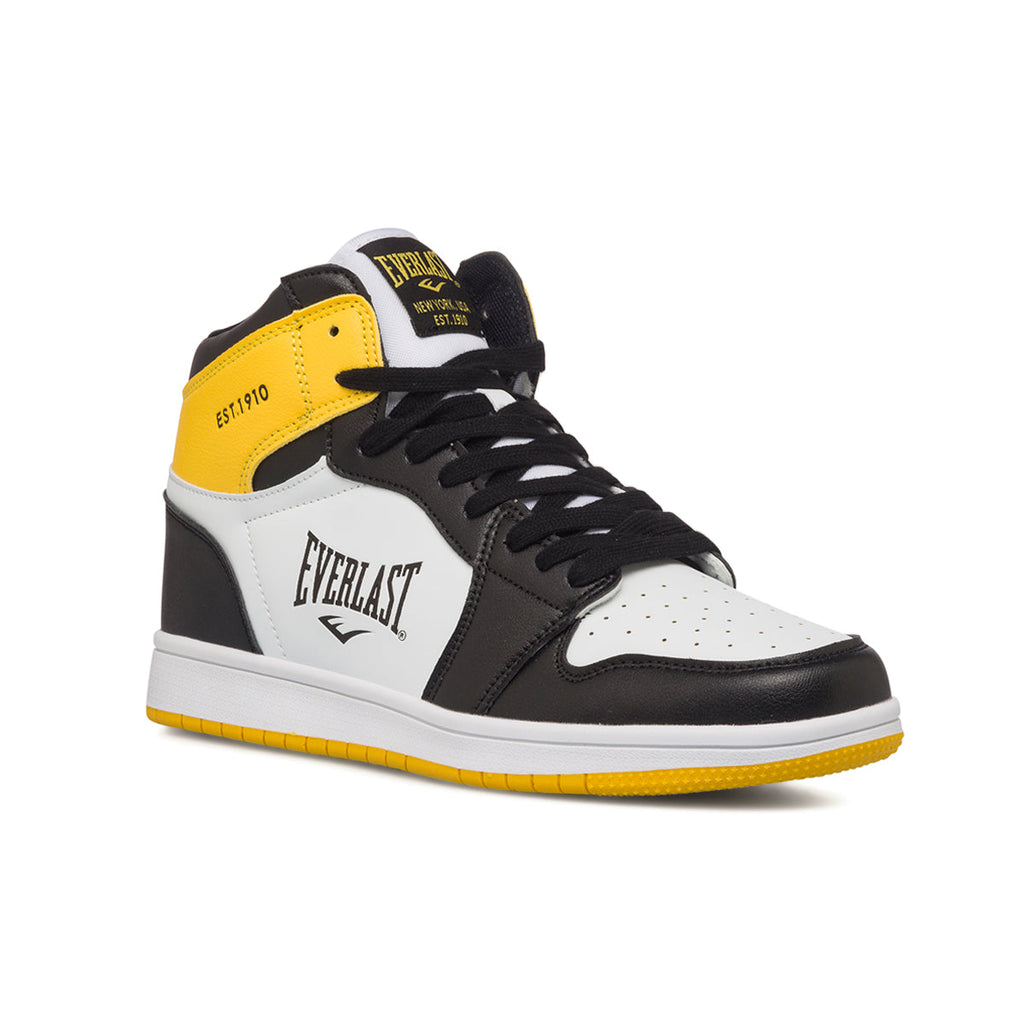 Sneakers alte gialle, nere e bianche da uomo Everlast