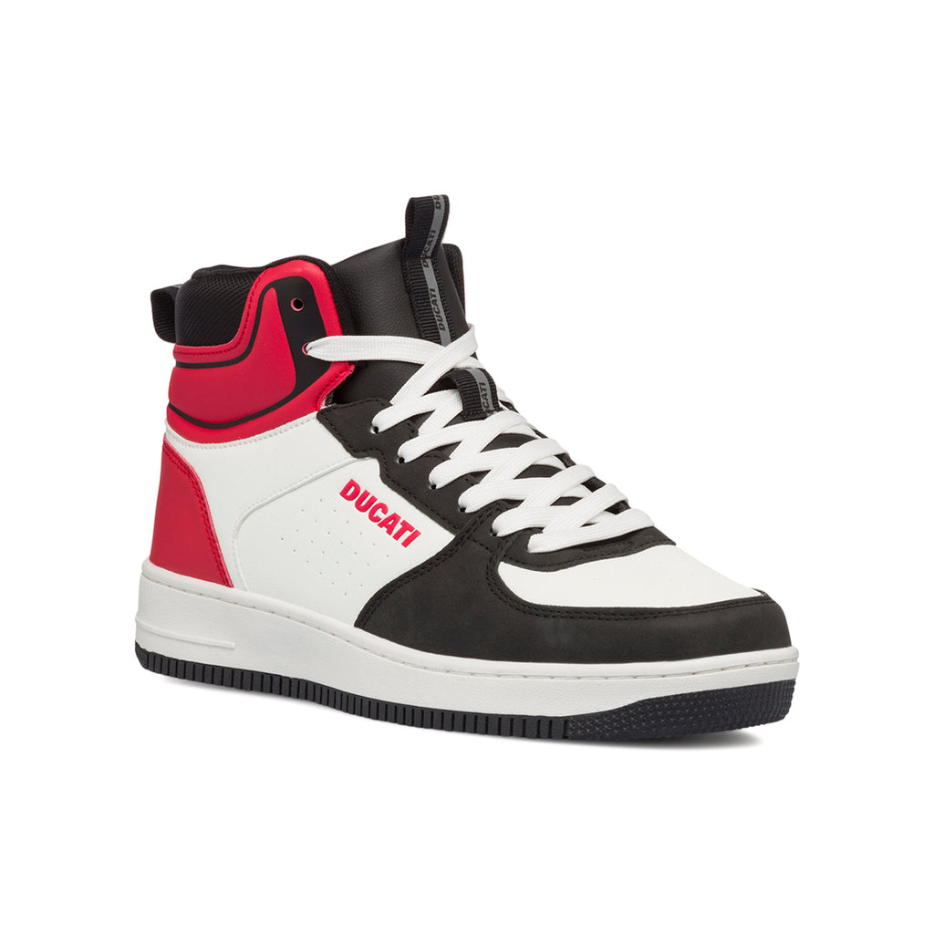 Sneakers alte bianche, rosse e nere da uomo Ducati Sepang 6