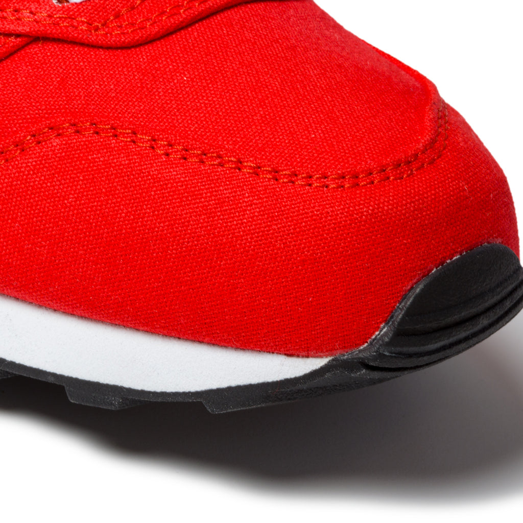 Sneakers rosse in tessuto mesh con logo a contrasto New Balance 500