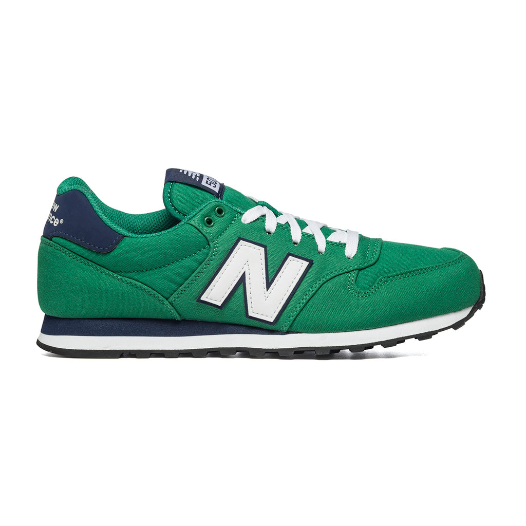 Sneakers verdi in tessuto mesh con logo a contrasto New Balance 500