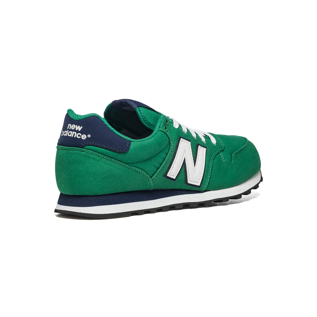 Sneakers verdi in tessuto mesh con logo a contrasto New Balance 500