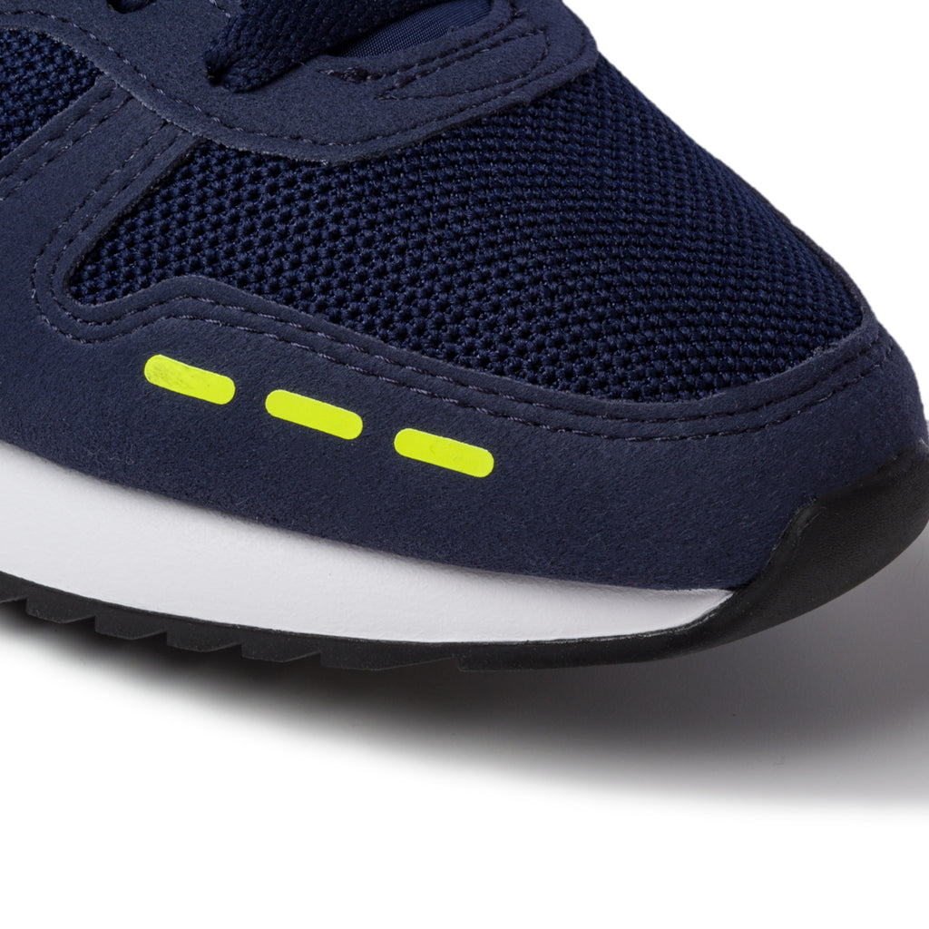 Sneakers blu con dettagli gialli Puma R78