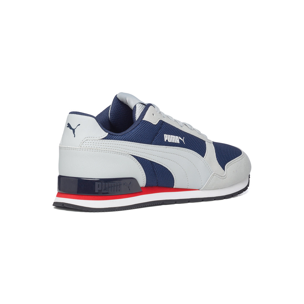 Sneakers bianche e blu in tessuto mesh Puma St Runner V2