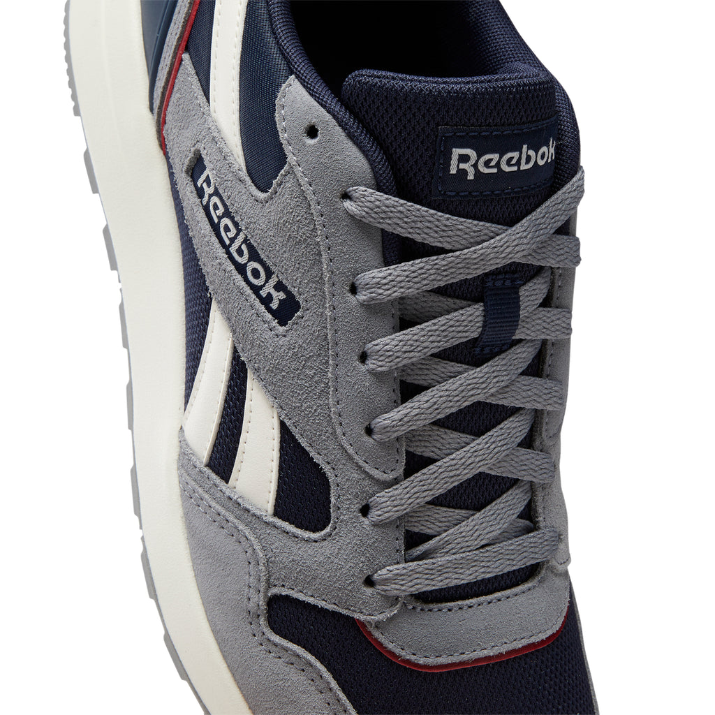 Scarpe da ginnastica blu e grigie da uomo Reebok GL 1000