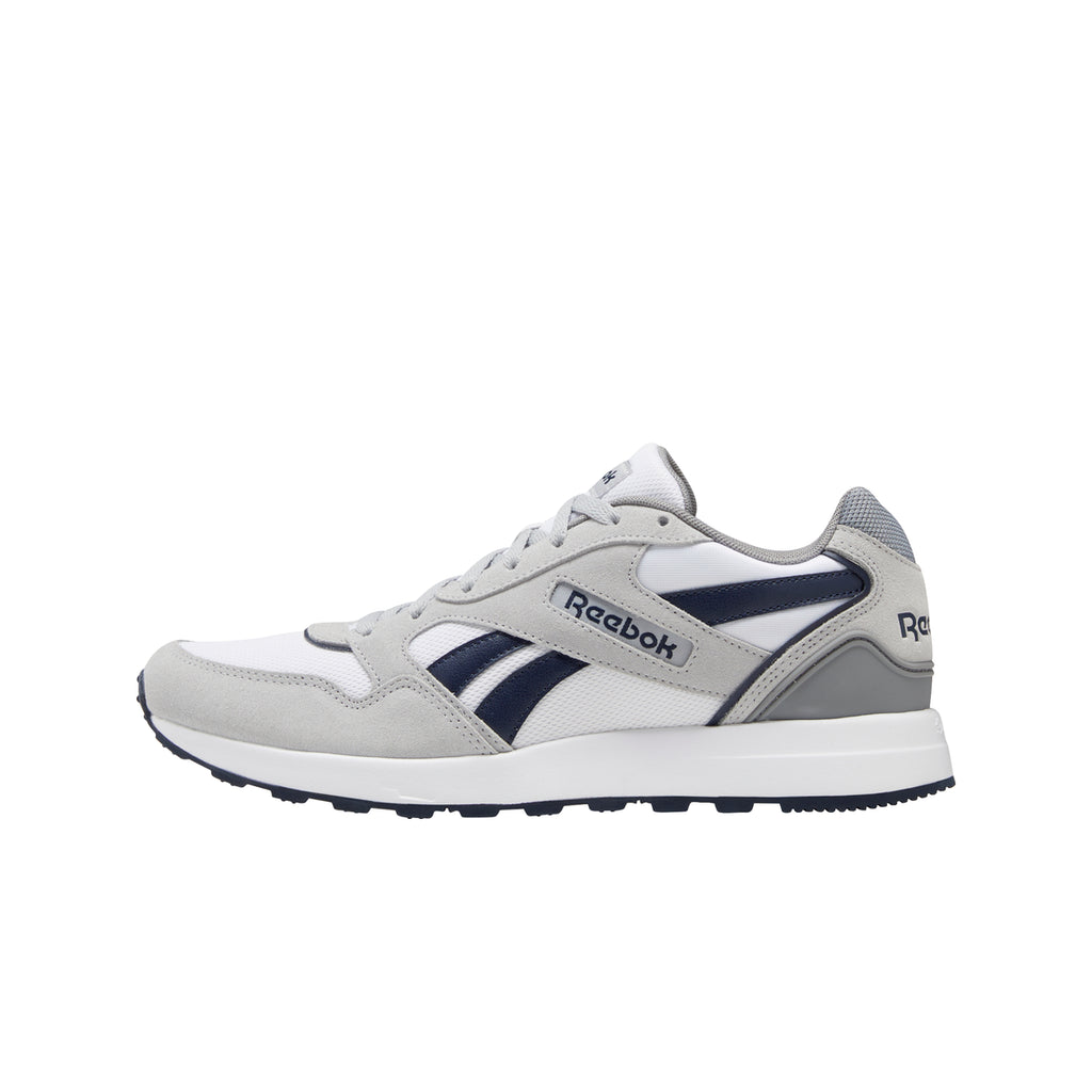 Scarpe da ginnastica grigie e bianche da uomo Reebok GL 1000