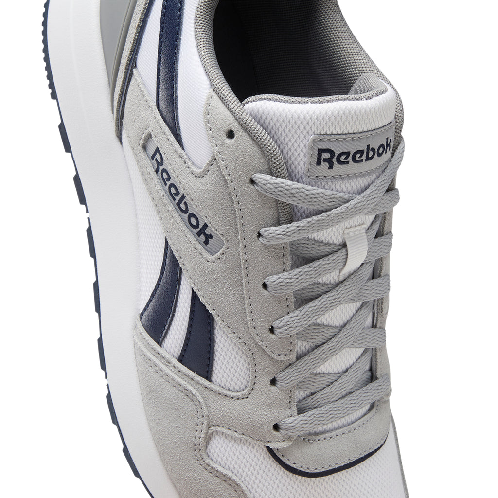 Scarpe da ginnastica grigie e bianche da uomo Reebok GL 1000