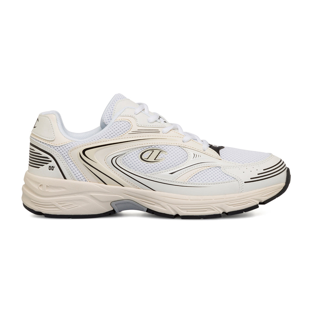 Sneakers Rétro bianche da uomo con suola chunky Champion Run 00s Low