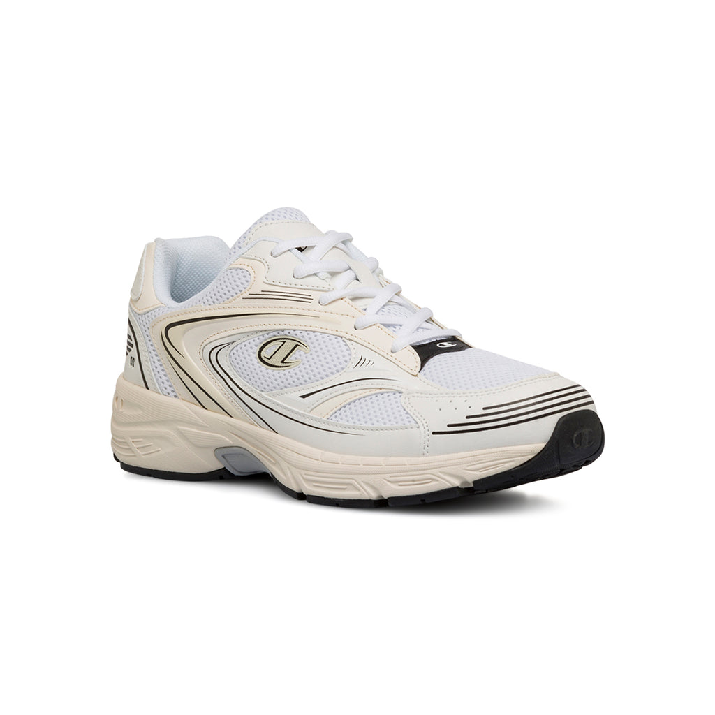 Sneakers Rétro bianche da uomo con suola chunky Champion Run 00s Low