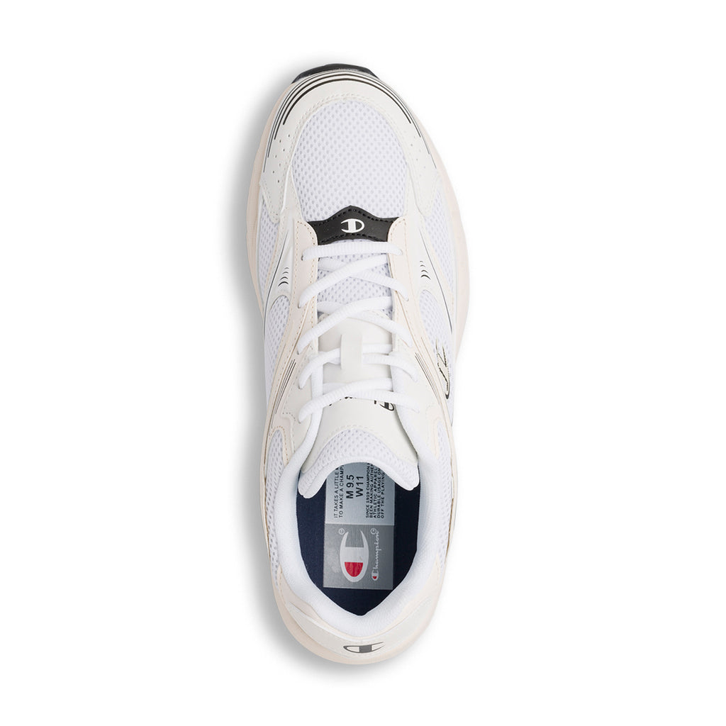 Sneakers Rétro bianche da uomo con suola chunky Champion Run 00s Low