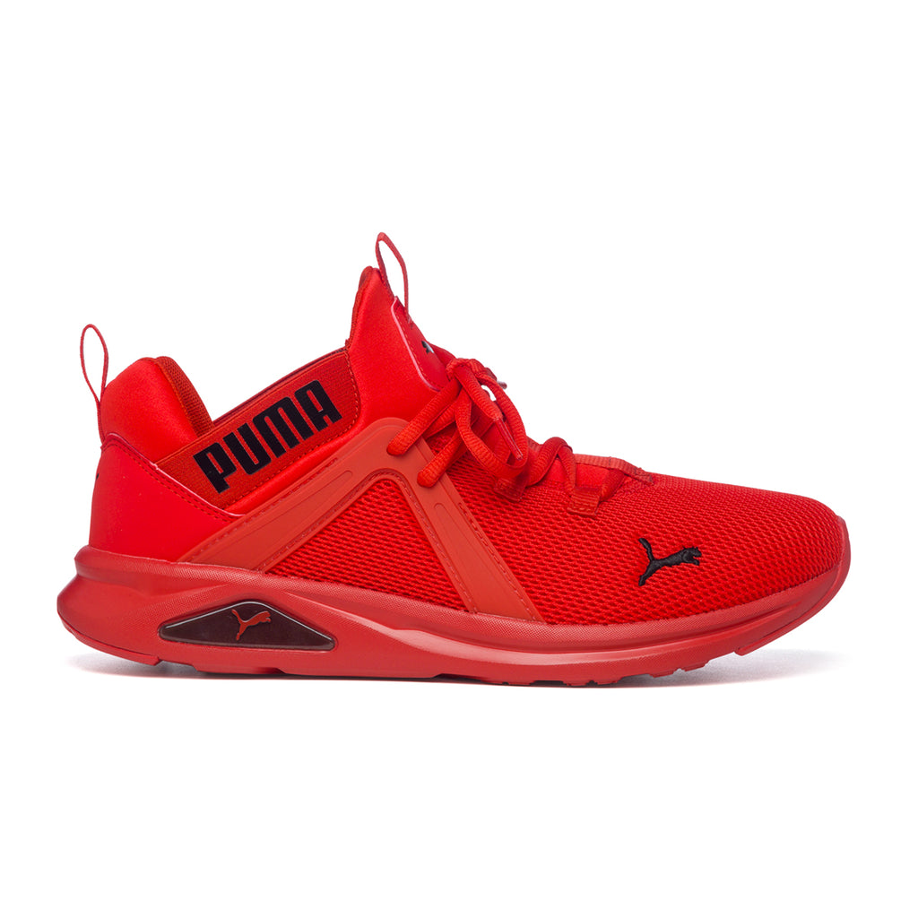 Sneakers rosse in tessuto mesh con logo laterale Puma Enzo 2