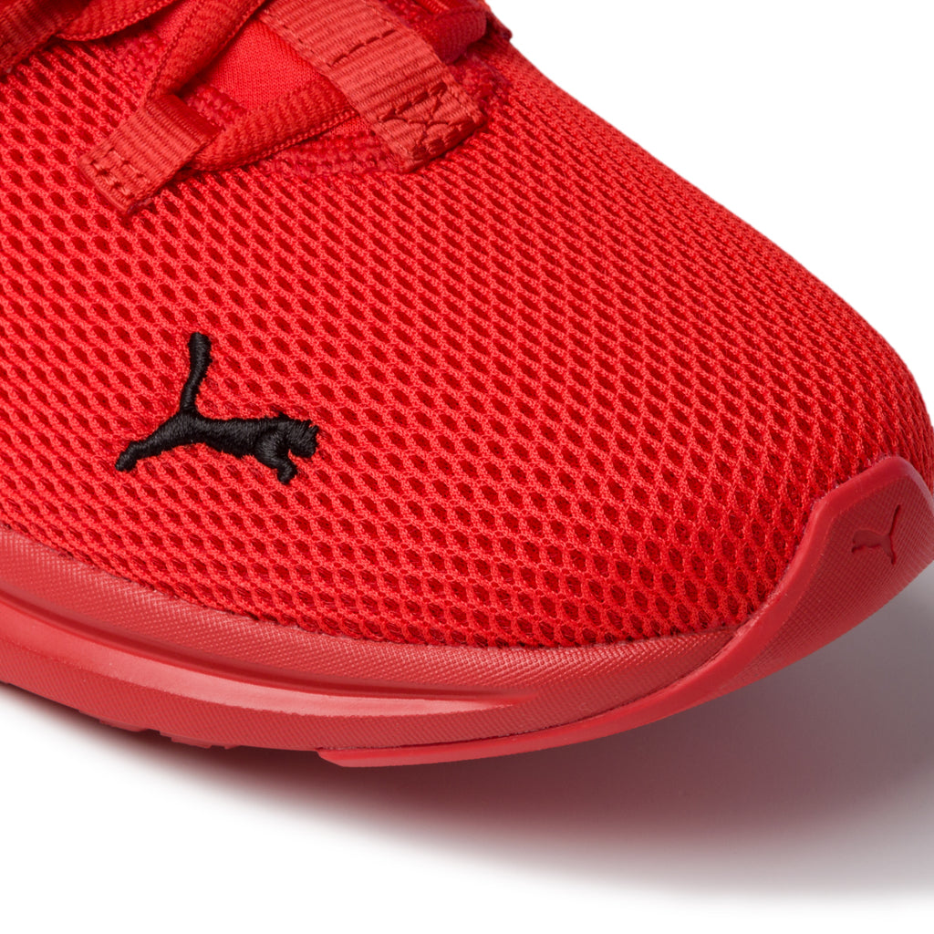 Sneakers rosse in tessuto mesh con logo laterale Puma Enzo 2