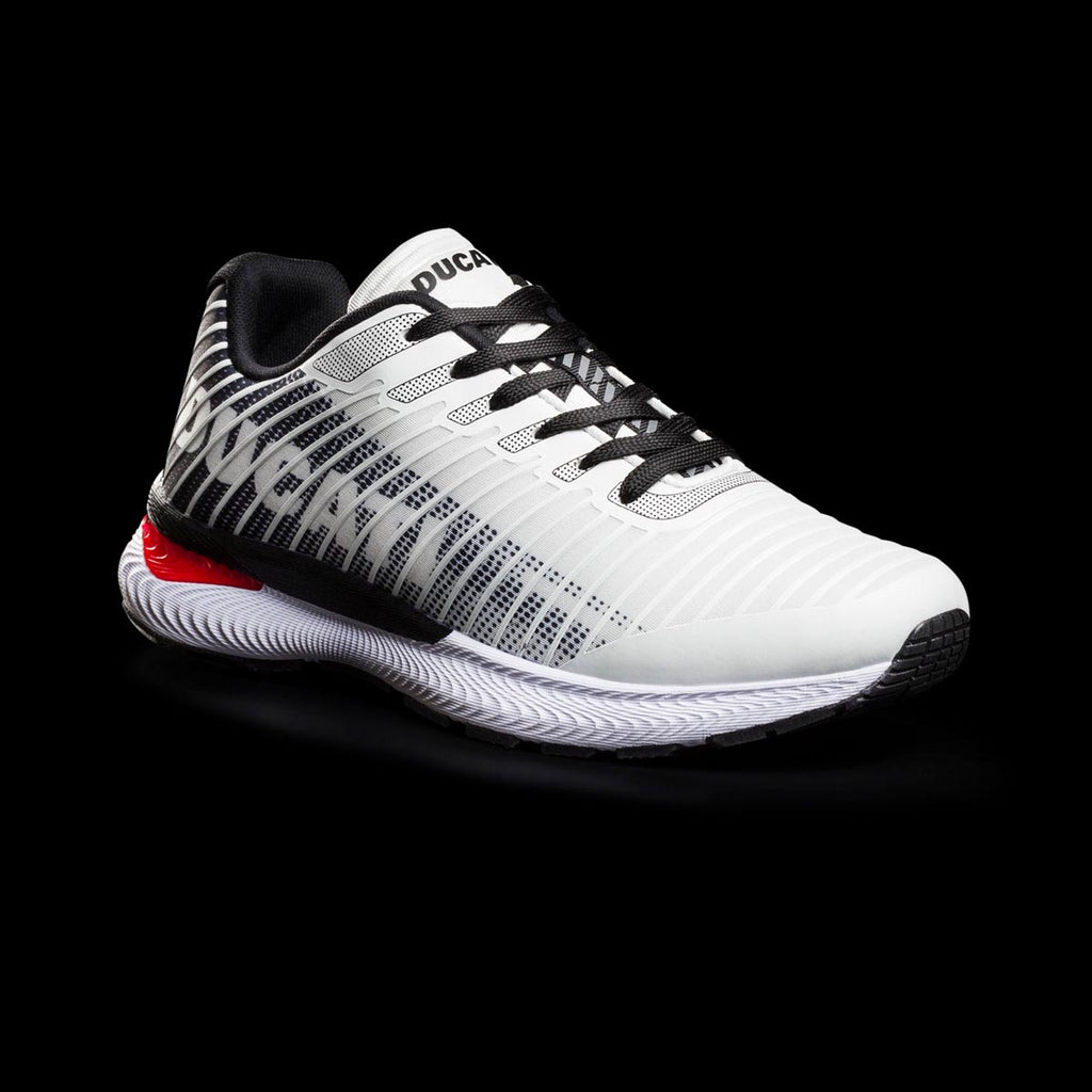 Sneakers bianche da uomo con logo laterale Ducati Balderico