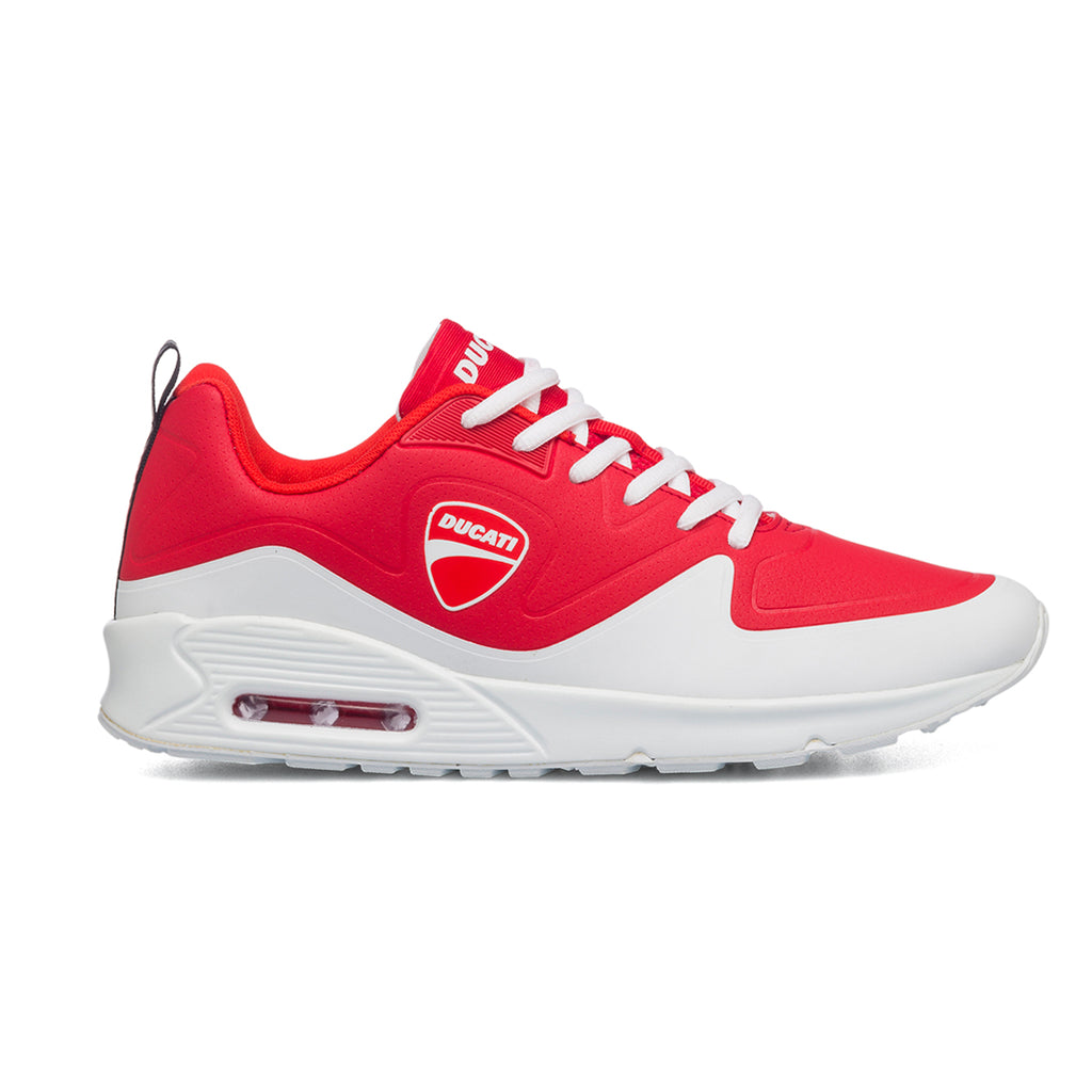 Sneakers rosse da uomo con suola ad aria Ducati Bartolo