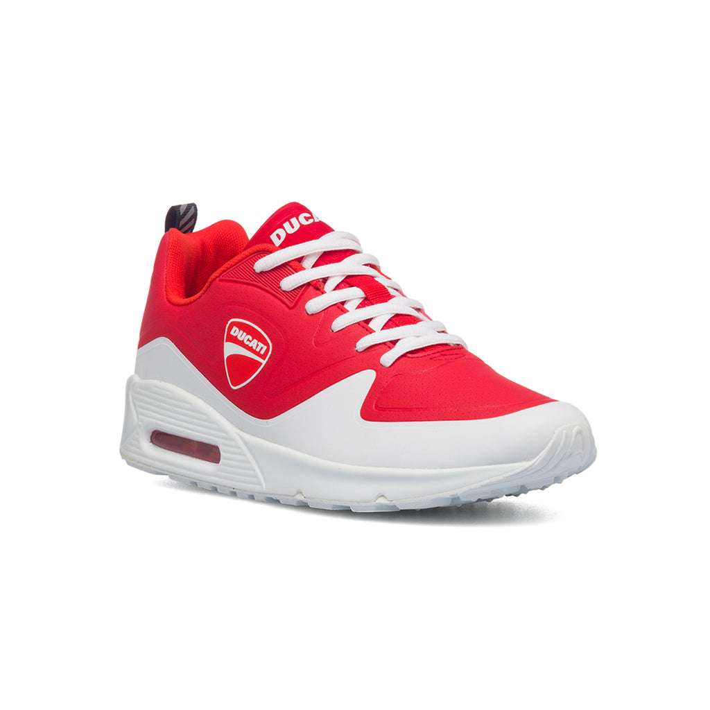 Sneakers rosse da uomo con suola ad aria Ducati Bartolo