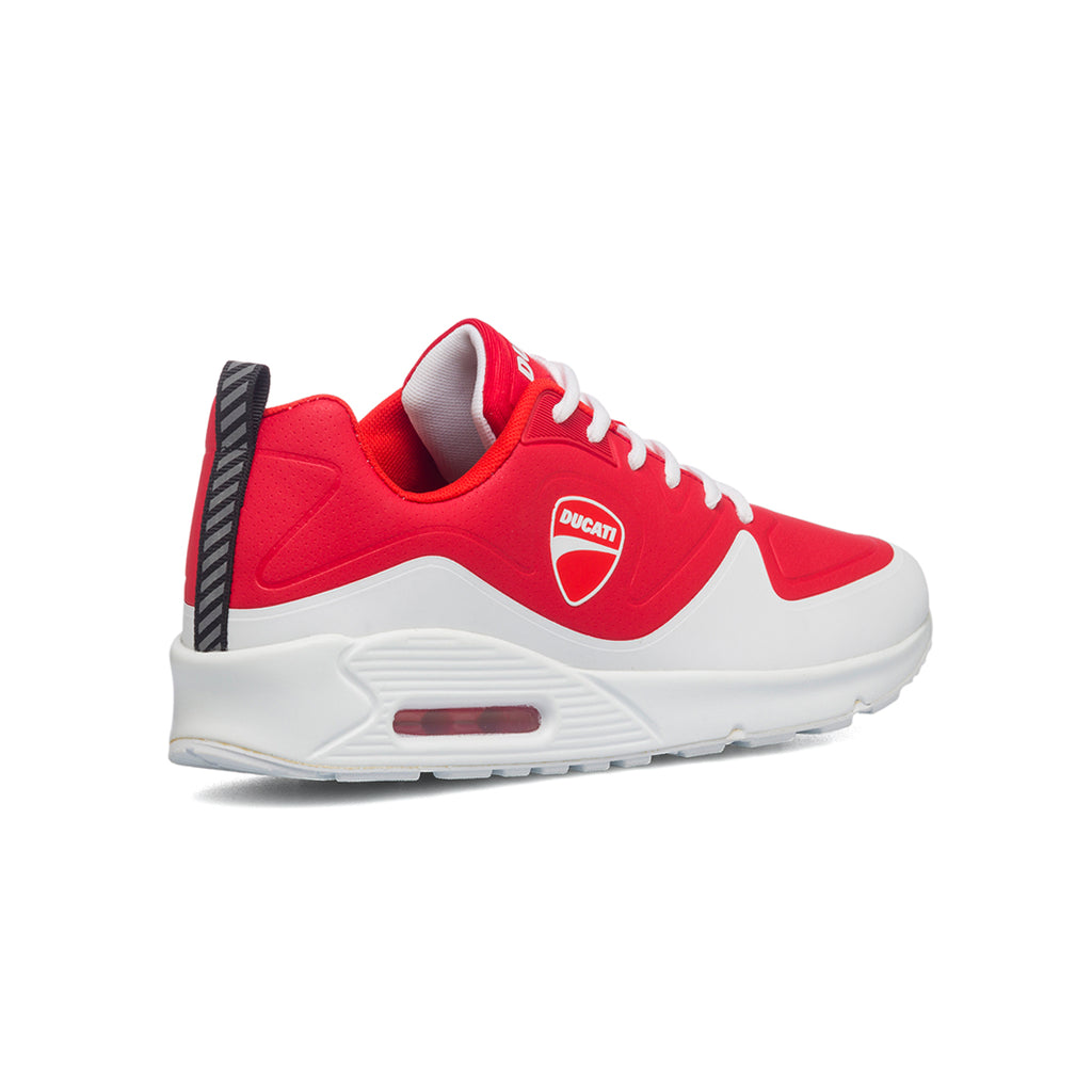 Sneakers rosse da uomo con suola ad aria Ducati Bartolo