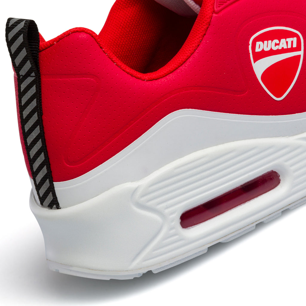 Sneakers rosse da uomo con suola ad aria Ducati Bartolo