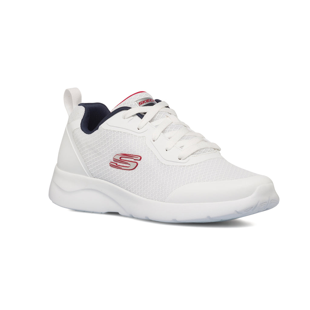 Scarpe da ginnastica bianche con sottopiede Memory Foam e intersuola Lite-Weight Skechers Dynamight