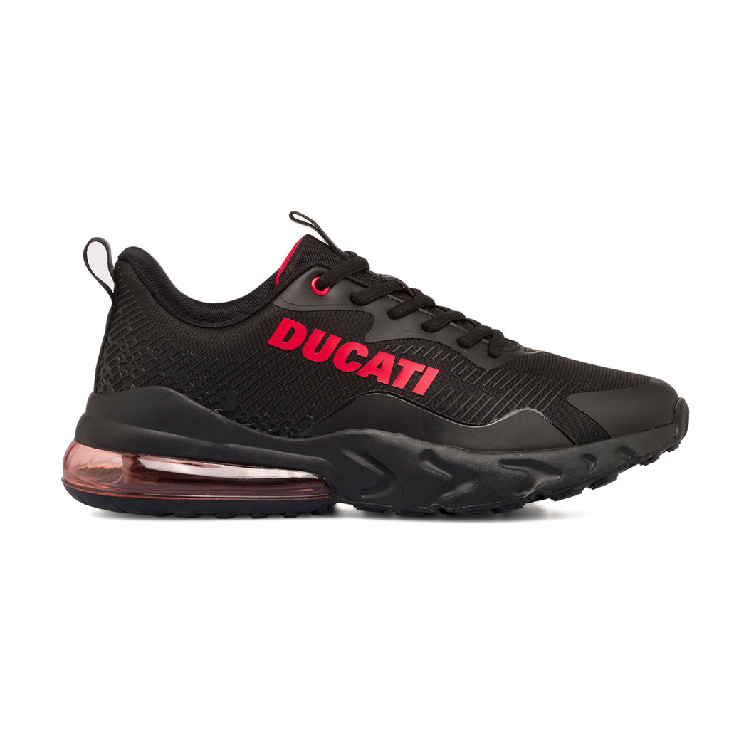 Sneakers nere da uomo con logo laterale rosso e suola ad aria Ducati D-Bounce 2