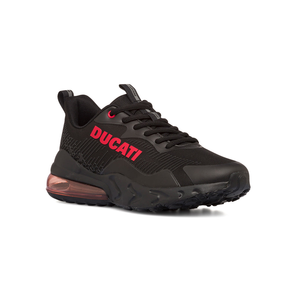 Sneakers nere da uomo con logo laterale rosso e suola ad aria Ducati D-Bounce 2