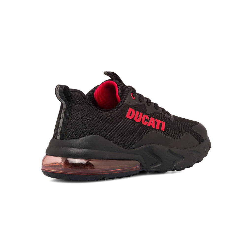 Sneakers nere da uomo con logo laterale rosso e suola ad aria Ducati D-Bounce 2