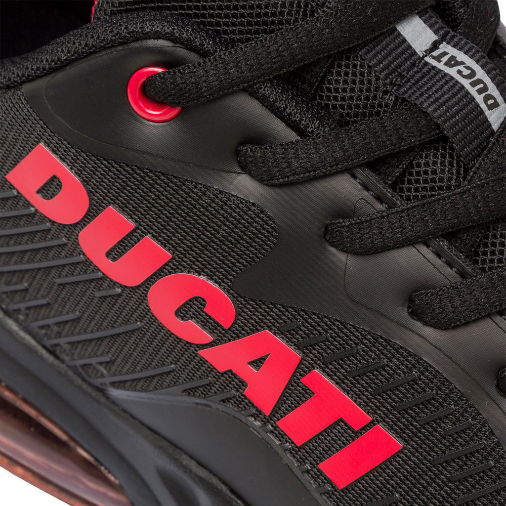 Sneakers nere da uomo con logo laterale rosso e suola ad aria Ducati D-Bounce 2