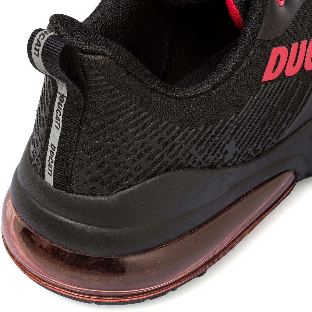 Sneakers nere da uomo con logo laterale rosso e suola ad aria Ducati D-Bounce 2
