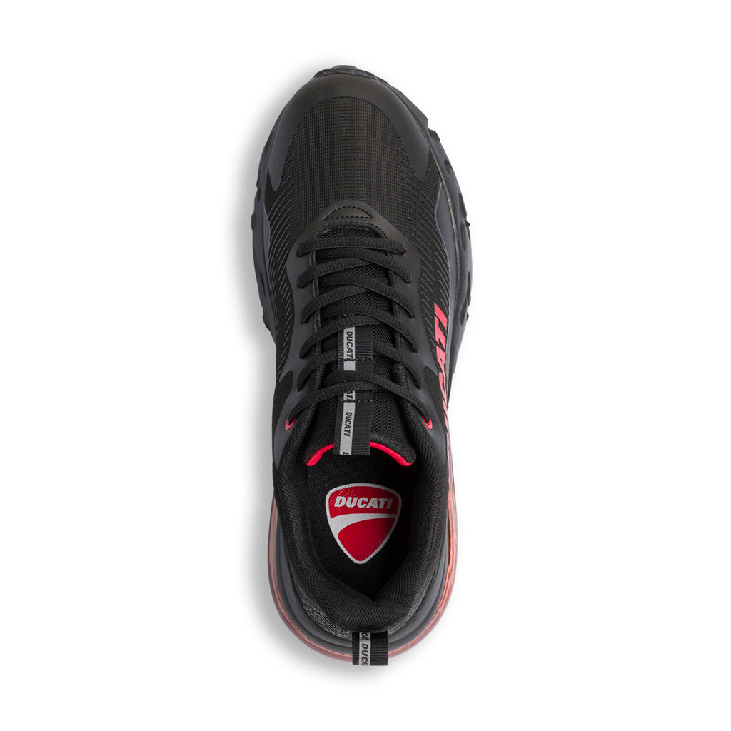 Sneakers nere da uomo con logo laterale rosso e suola ad aria Ducati D-Bounce 2