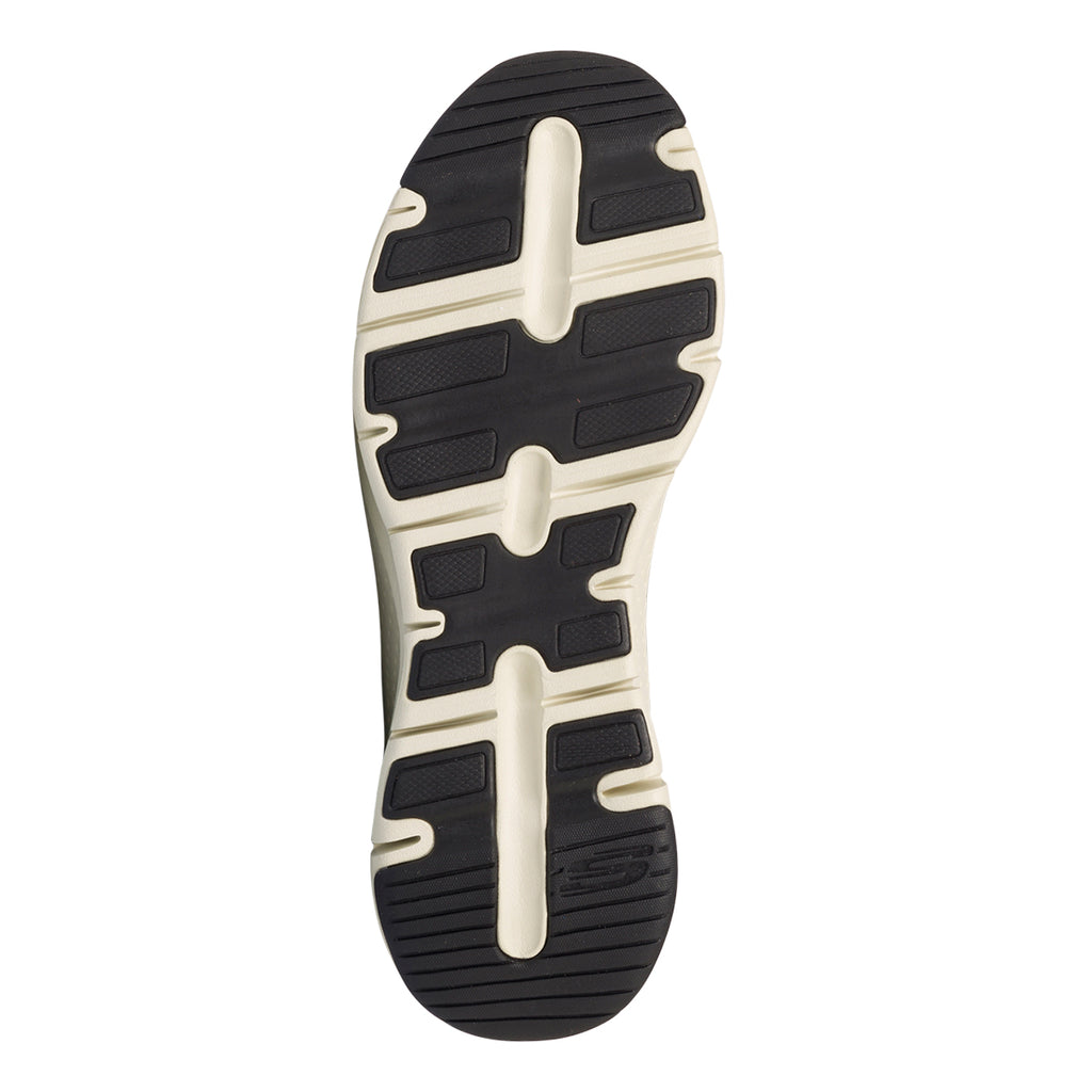 Sneakers verdi da uomo in tessuto mesh con soletta Air-Cooled Skechers Arch-Fit