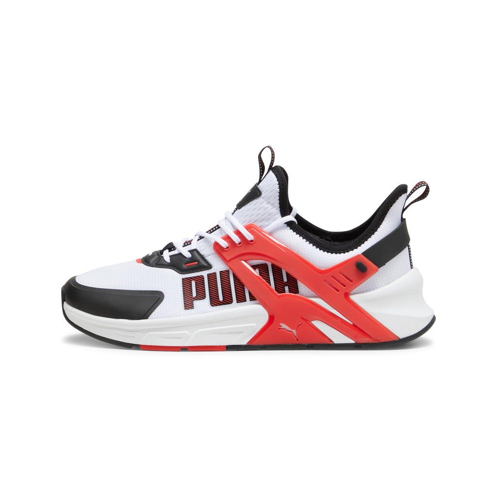Scarpe da running bianche da uomo con dettagli rossi e neri Puma Pacer +