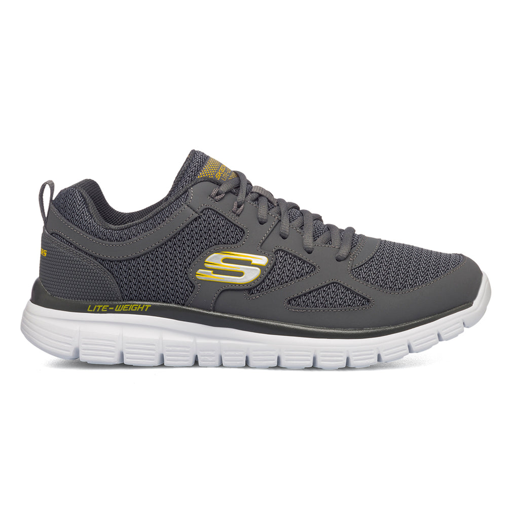 Scarpe da ginnastica grigie da uomo con soletta Memory Foam Skechers Burns - Agoura