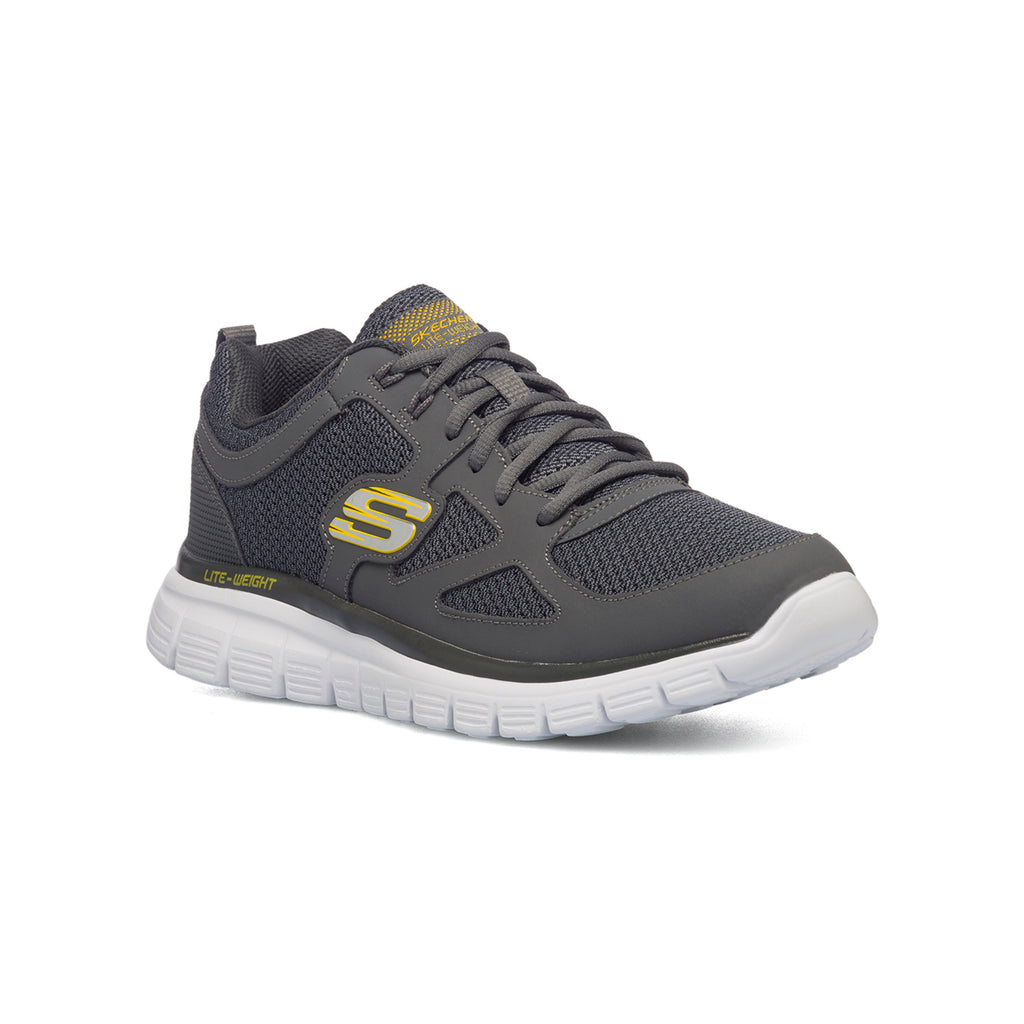 Scarpe da ginnastica grigie da uomo con soletta Memory Foam Skechers Burns - Agoura