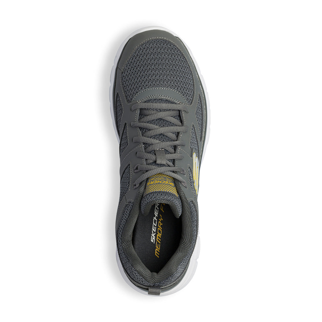 Scarpe da ginnastica grigie da uomo con soletta Memory Foam Skechers Burns - Agoura