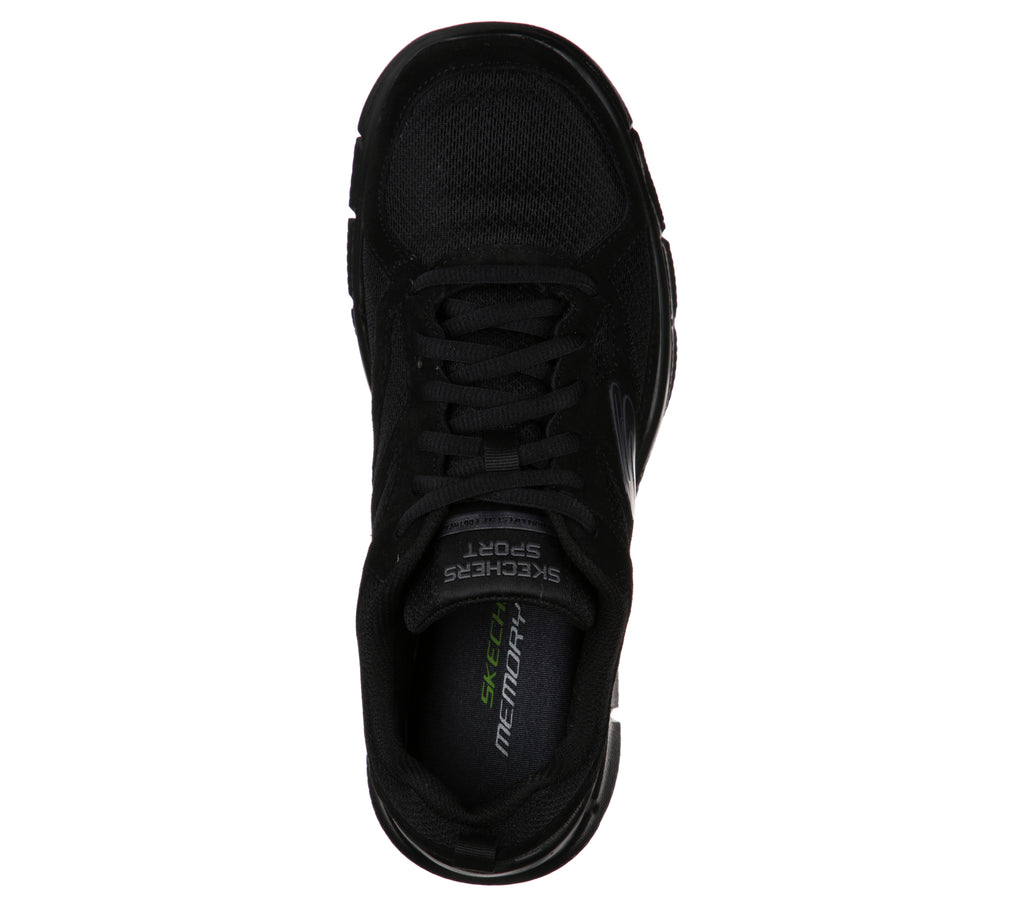 Scarpe da ginnastica nere da uomo con soletta memory comfort Skechers Track