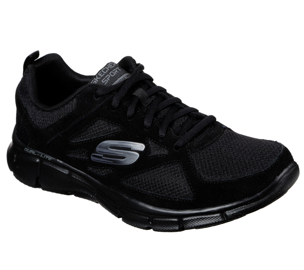 Scarpe da ginnastica nere da uomo con soletta memory comfort Skechers Track