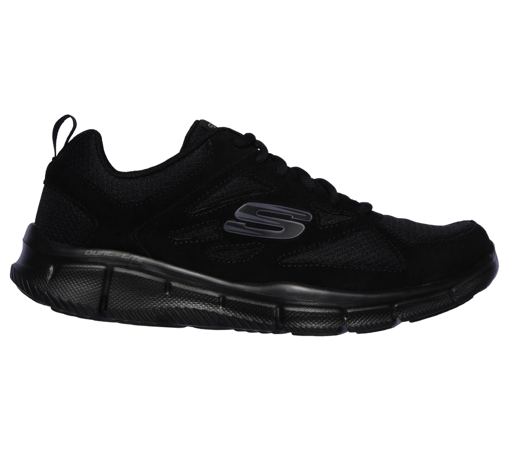 Scarpe da ginnastica nere da uomo con soletta memory comfort Skechers Track