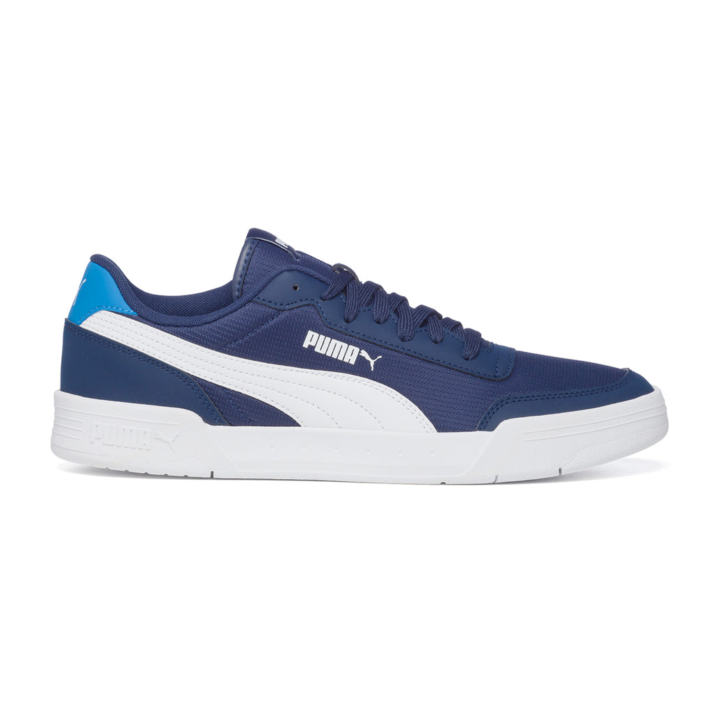 Sneakers blu con striscia laterale a contrasto Puma Caracal