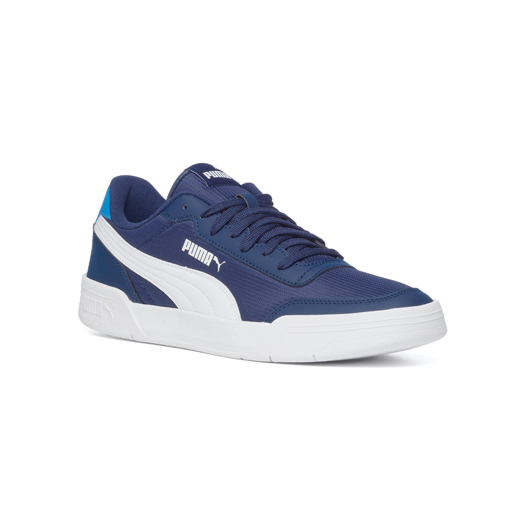 Sneakers blu con striscia laterale a contrasto Puma Caracal