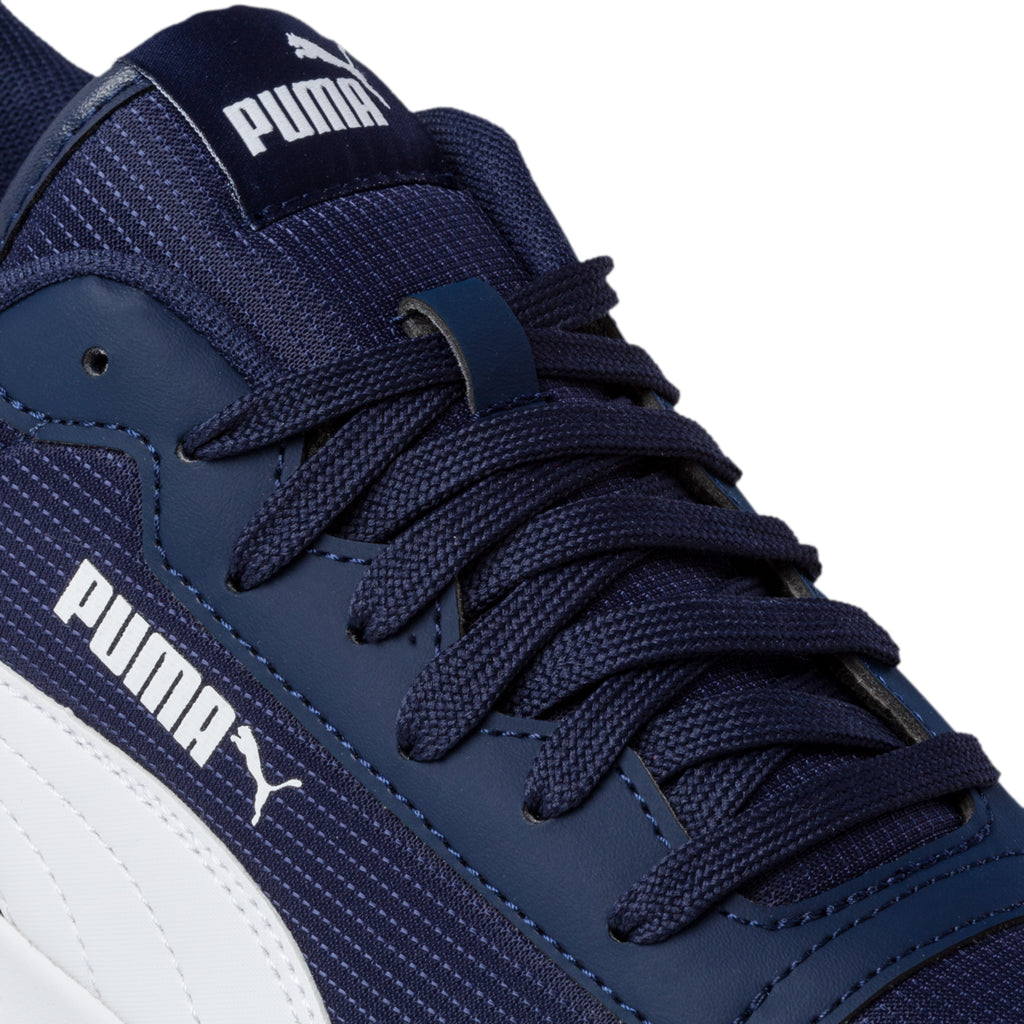 Sneakers blu con striscia laterale a contrasto Puma Caracal