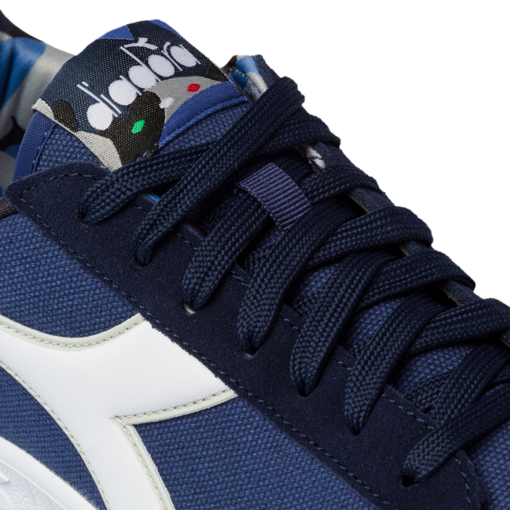 Sneakers blu con logo a contrasto Diadora Game Cv