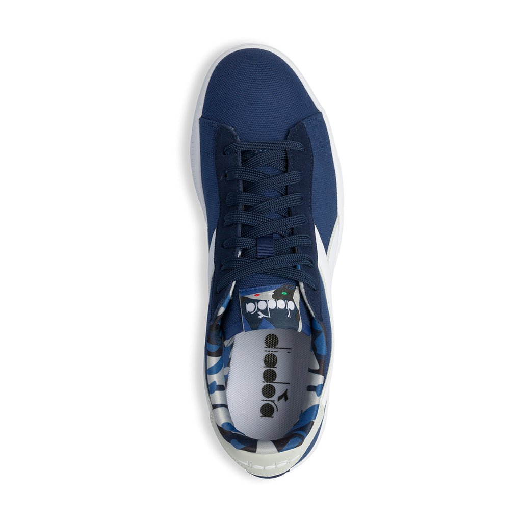 Sneakers blu con logo a contrasto Diadora Game Cv