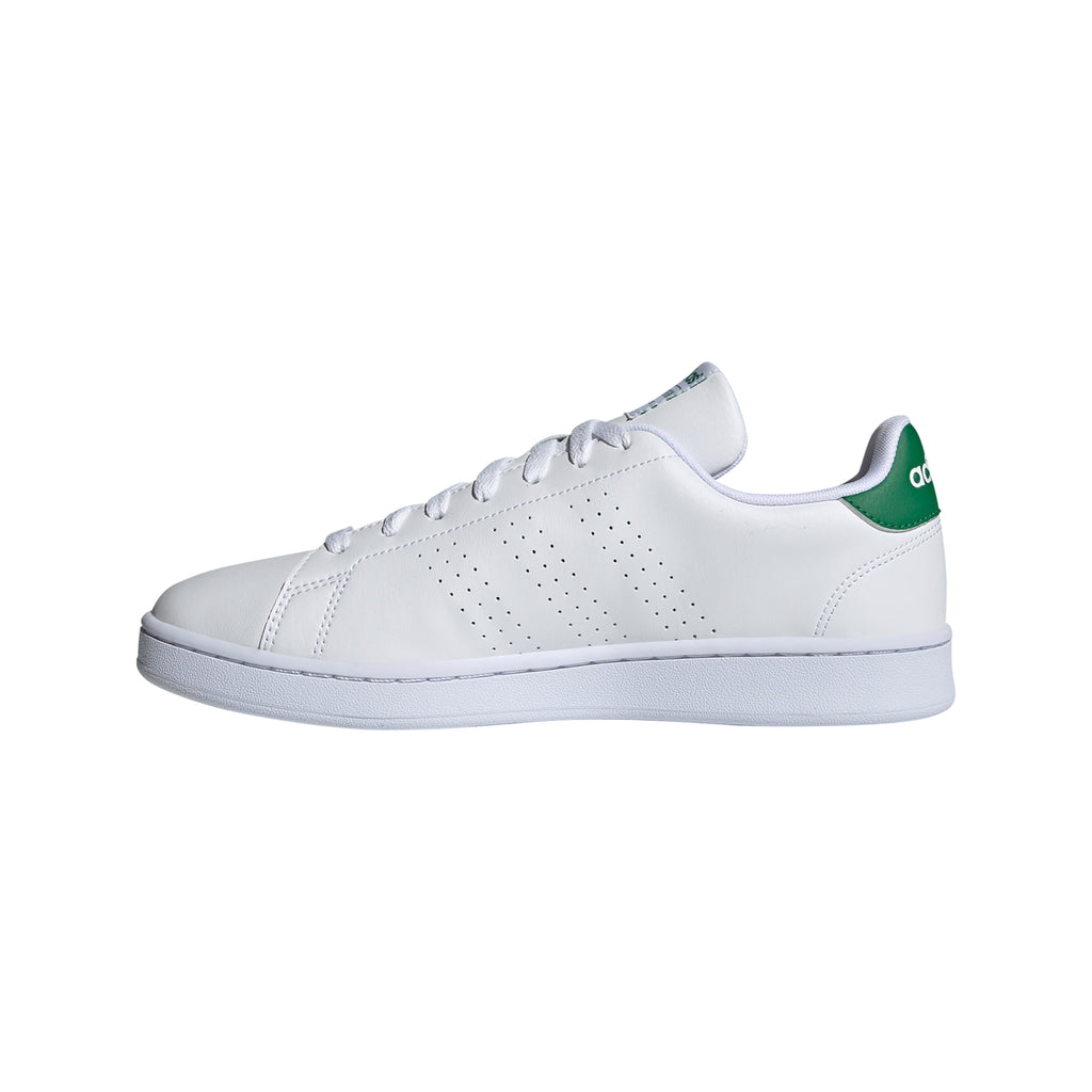 Sneakers da uomo bianche con strisce traforate adidas Advantage