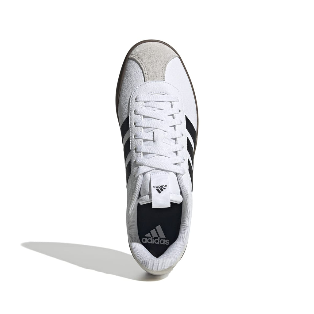 Sneakers bianche da uomo con strisce laterali nere adidas VL Court 3.0